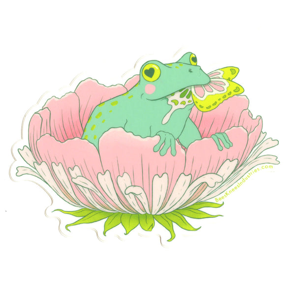 I Chew You Frog sticker