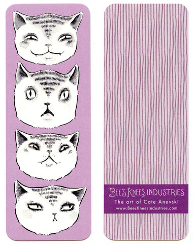 Expressive Cats Bookmark