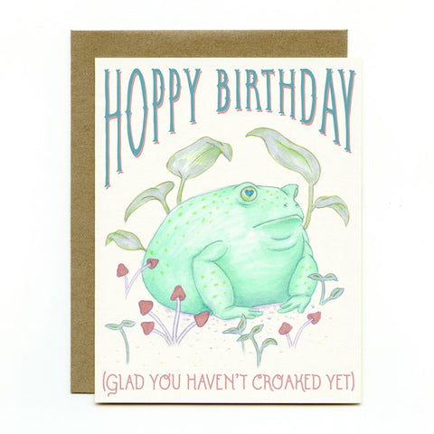 Round Toad Birthday Card