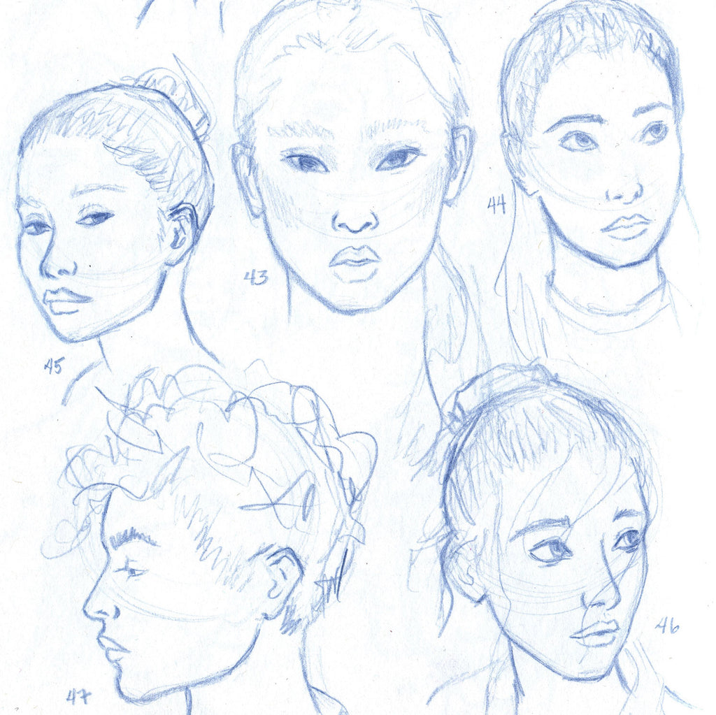 The 100 Heads Drawing Challenge