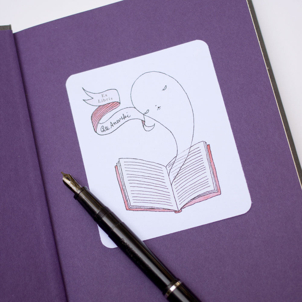 Printable: Ex Libris Ghost Bookmarks and Bookplates