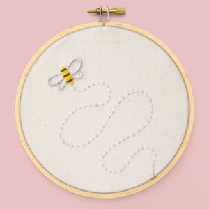 Embroidery Pattern: Flying Bee