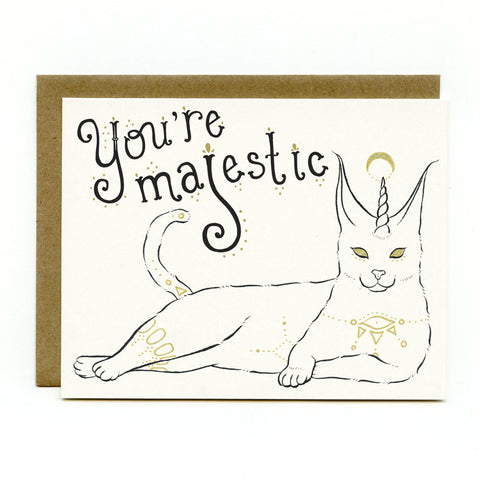 Caracal Cat Greeting Card