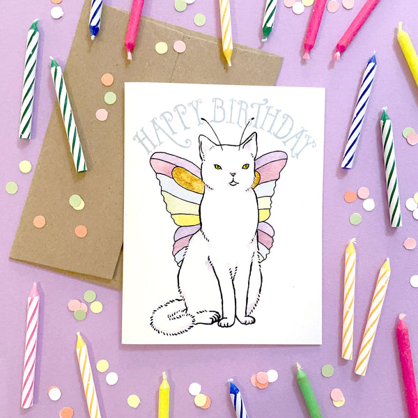 Catterfly Birthday Card