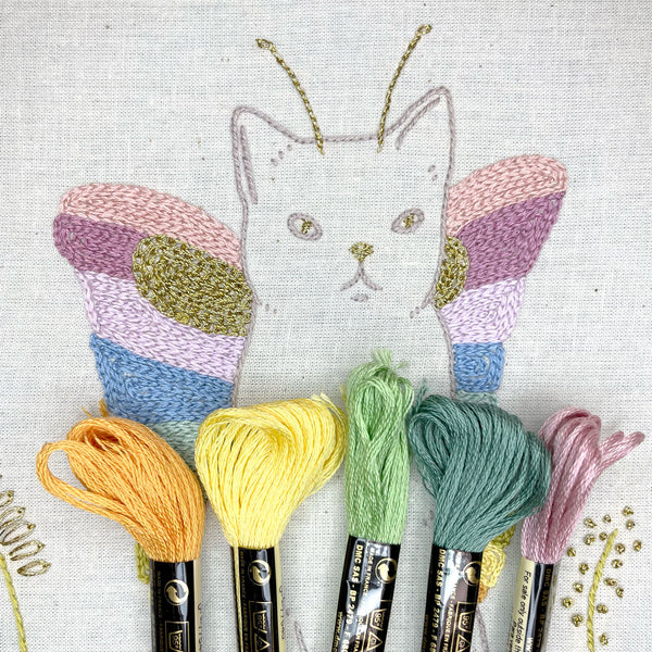 Catterfly embroidery pattern PDF
