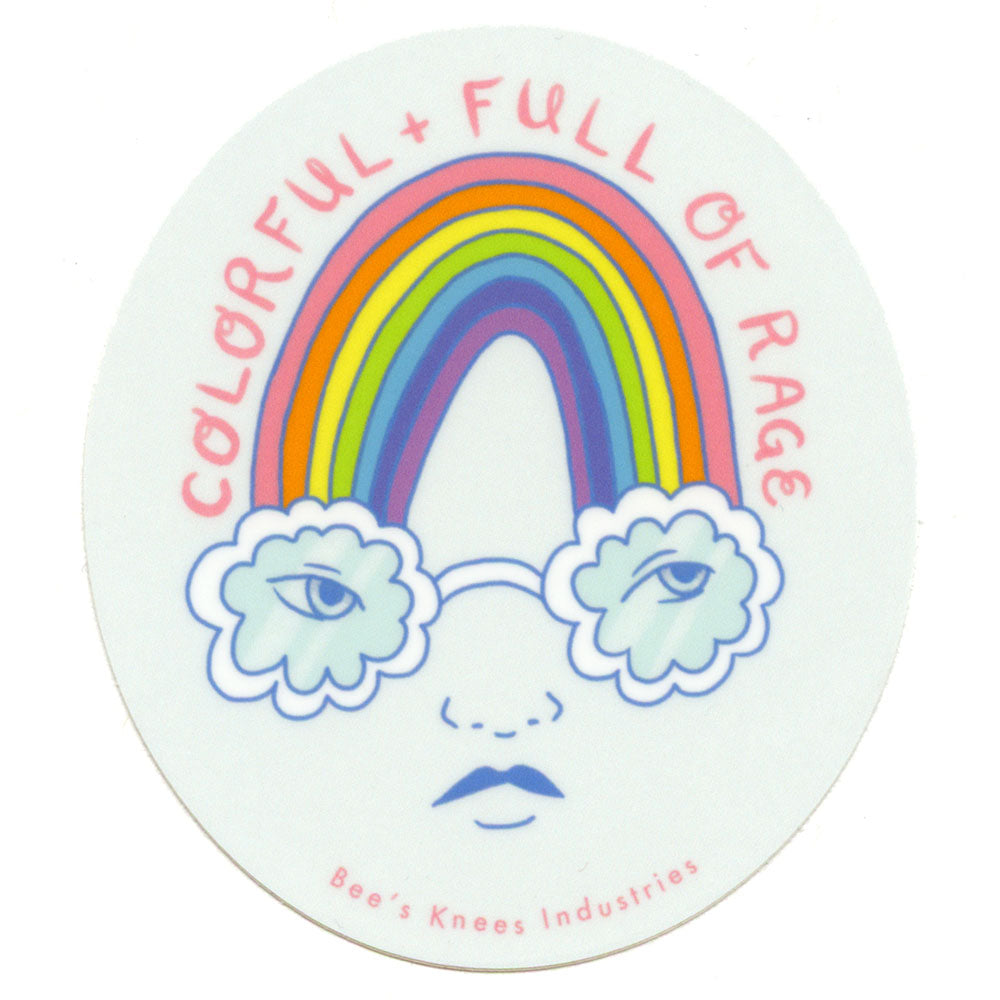 Colorful + Full of Rage sticker