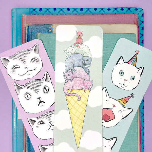 Expressive Cats Bookmark