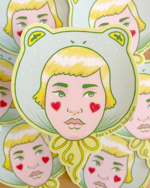 Frog Hat sticker