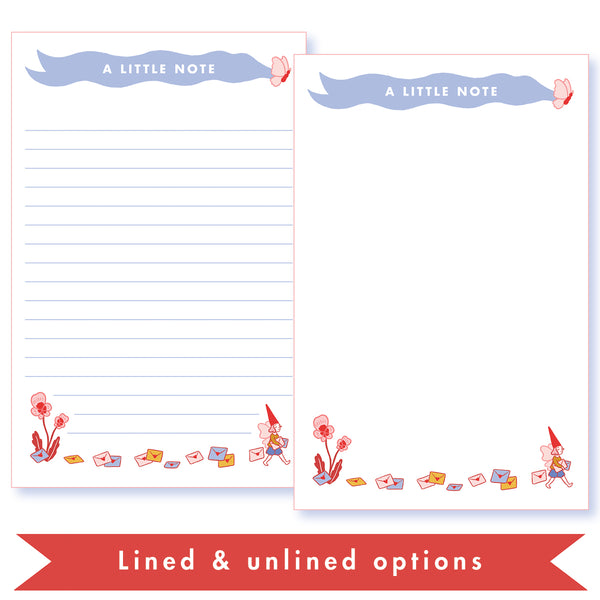 Gnome stationery printable PDF