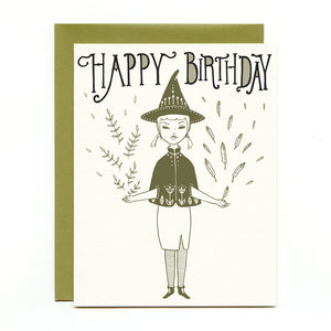Hedge Witch Birthday Card