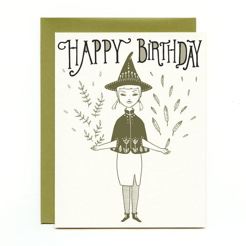 Hedge Witch Birthday Card