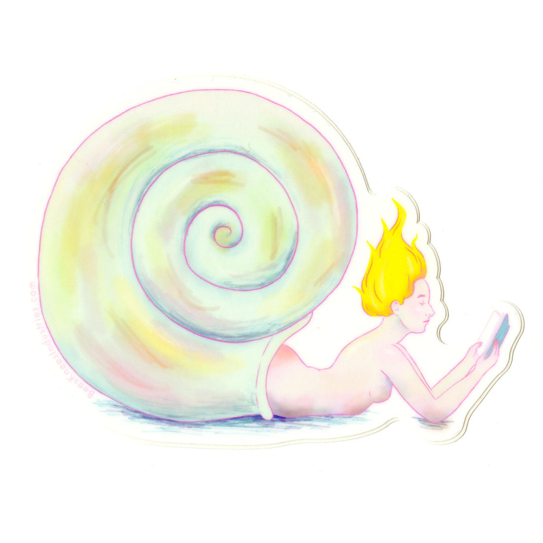 Hermit Crab Mermaid Sticker