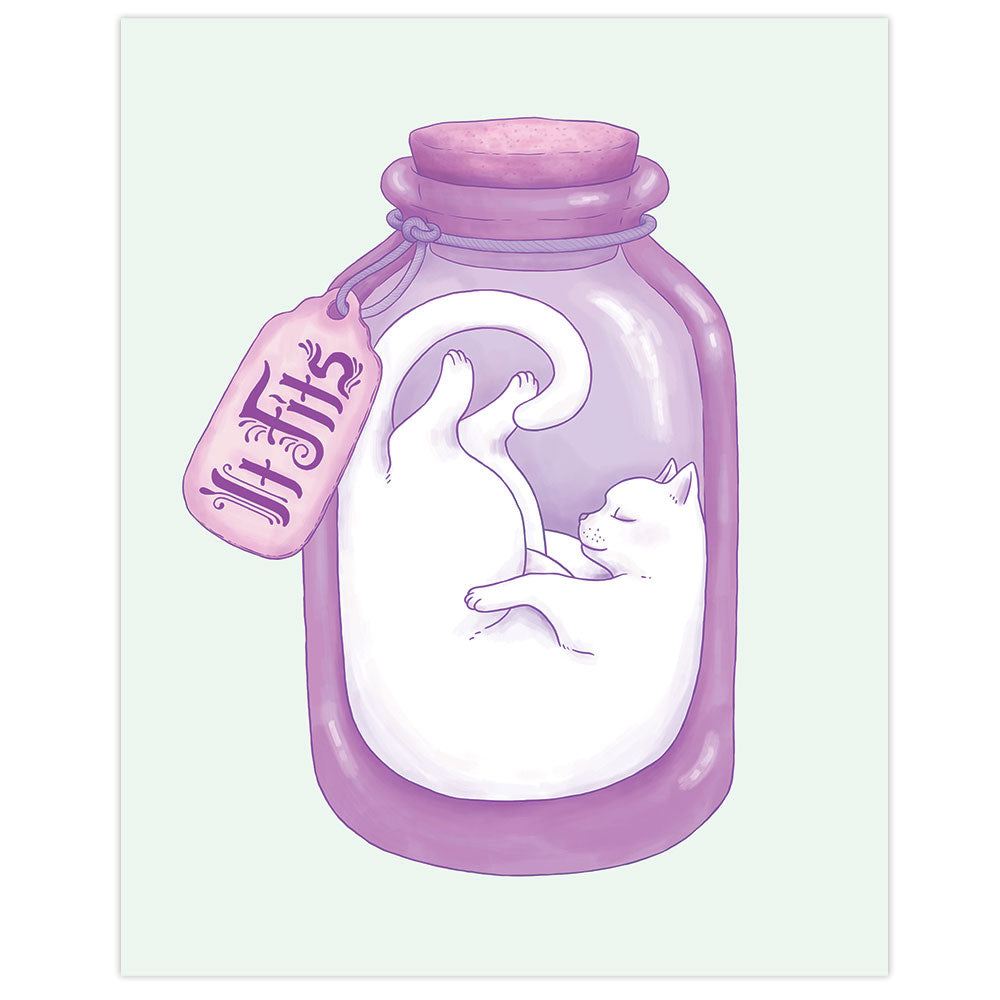 It Fits Potion Cat Print