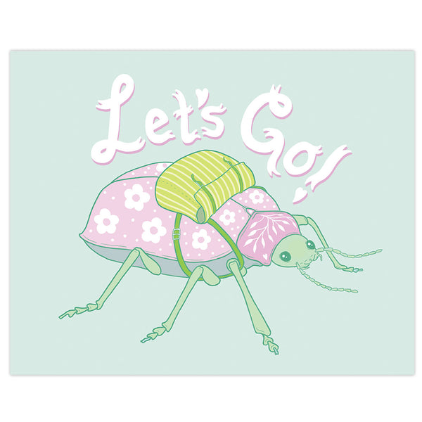 Let's Go Beetle print