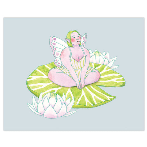 Lily Pad Faerie print
