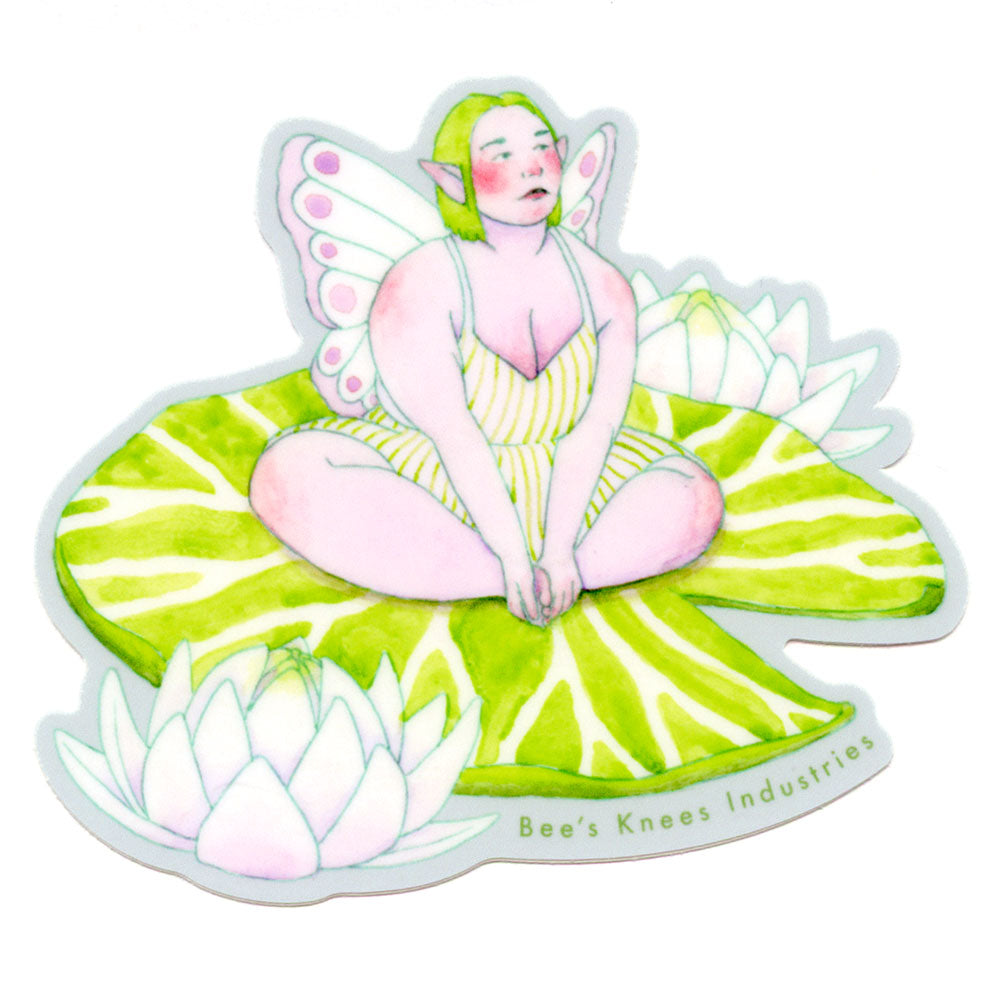 Lily Pad Faerie sticker