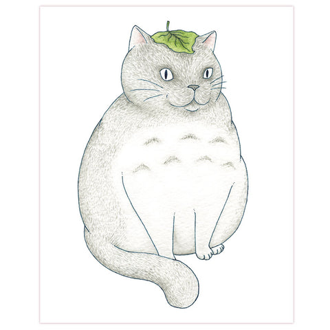 My Neighbor Kitty Cat Cat Print