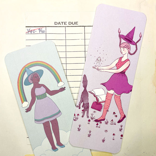 Rainbow Witch Bookmark
