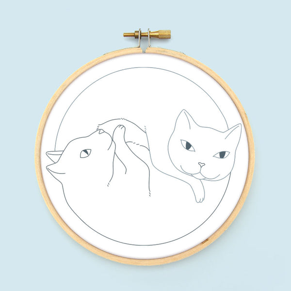 Catnaps Iron-On Embroidery Transfers