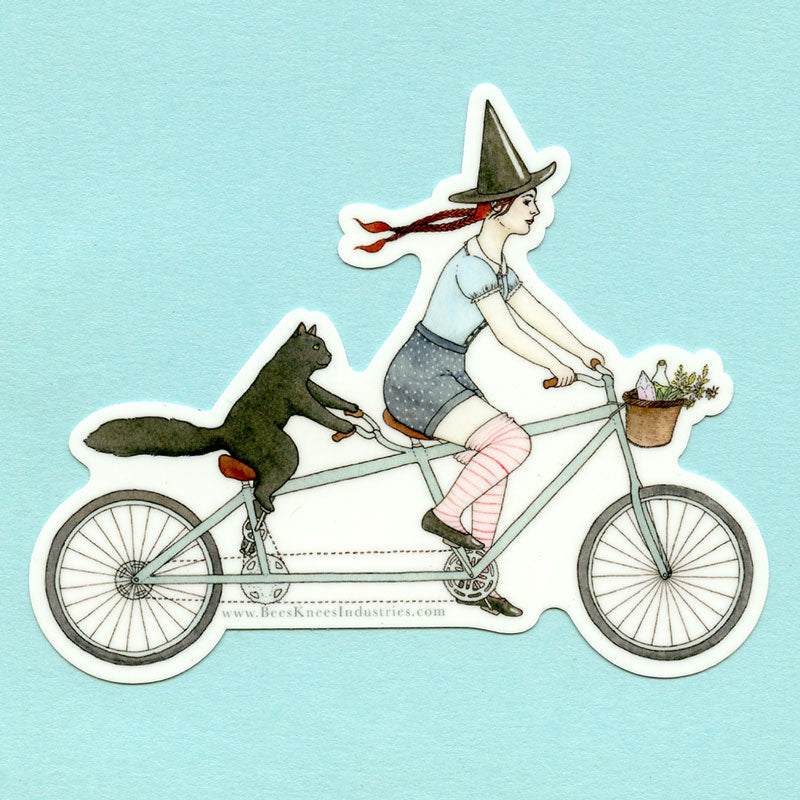 Tandem Witch Sticker