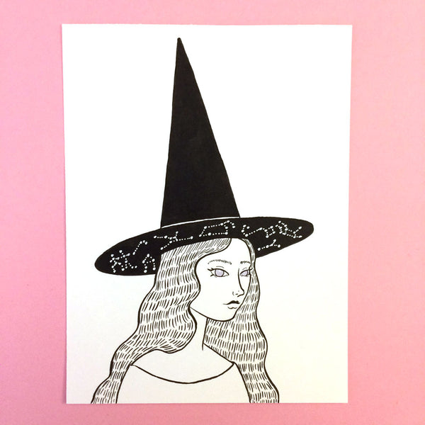 Astronomical Witch Original Drawing