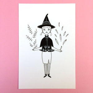 Hedge Witch Original Drawing