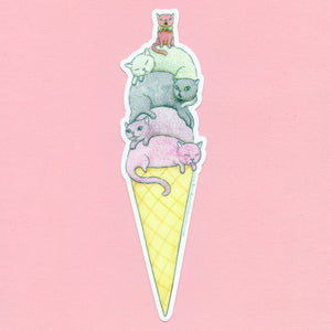 Ice Cream Cats Sticker