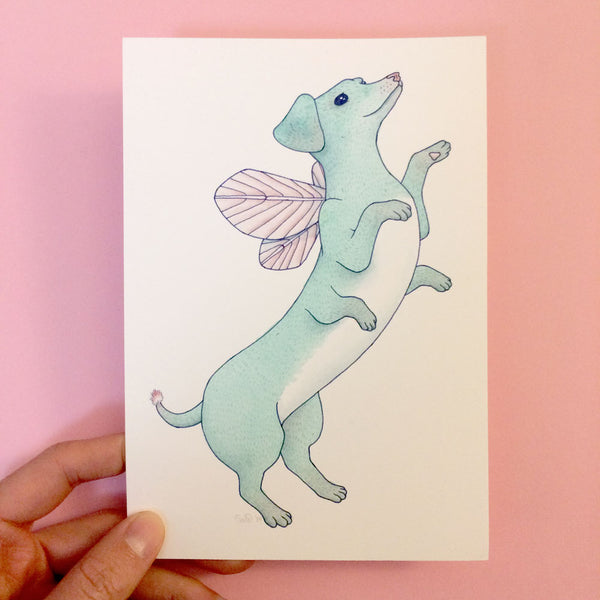 Dachshund Faerie Original Painting