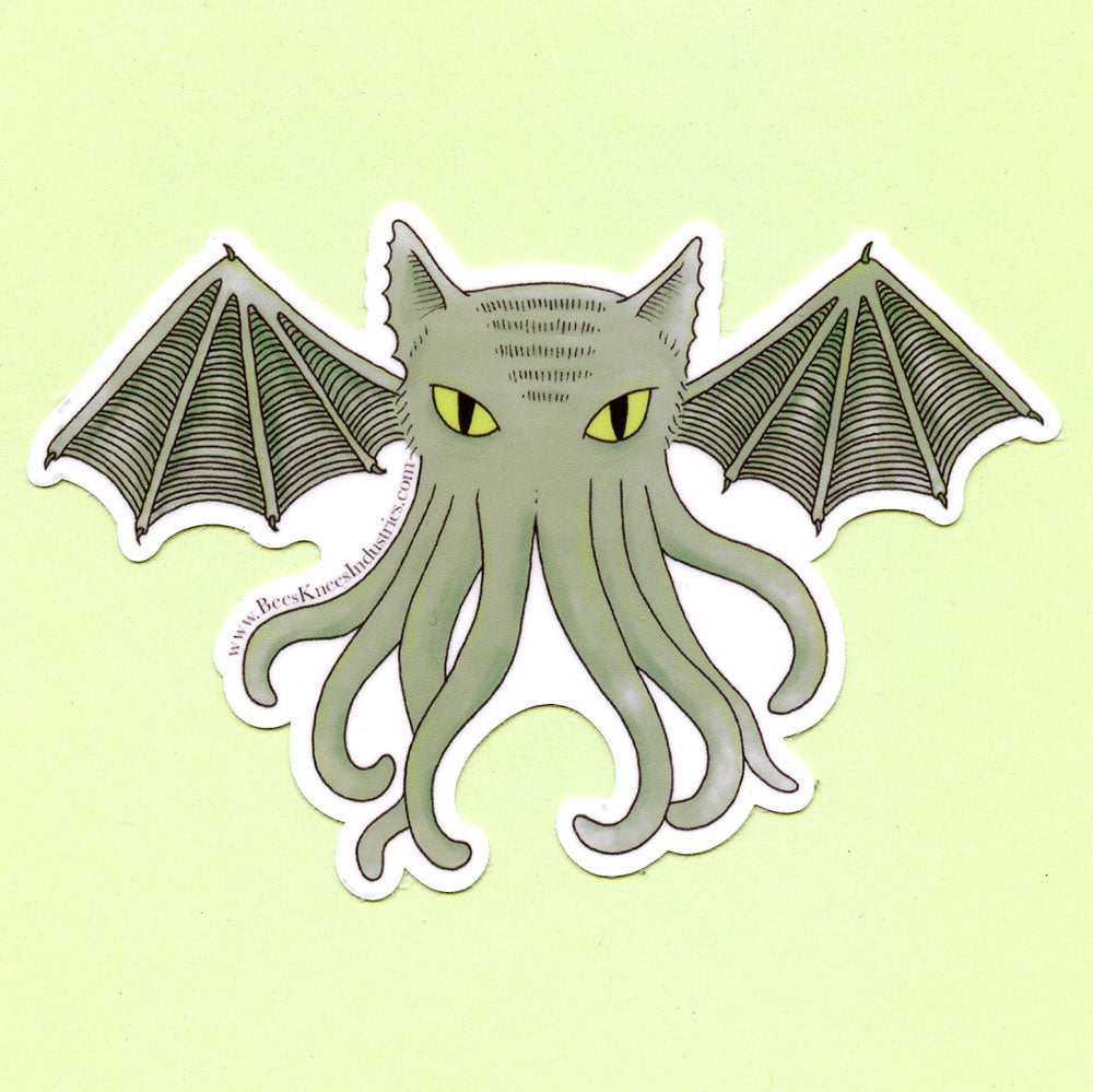 Cat-thulhu Sticker