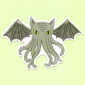 Cat-thulhu Sticker