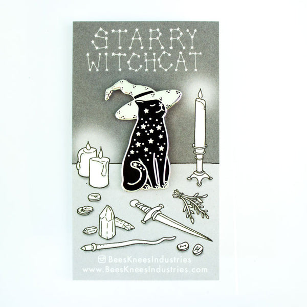 Starry Witchcat Enamel Pin