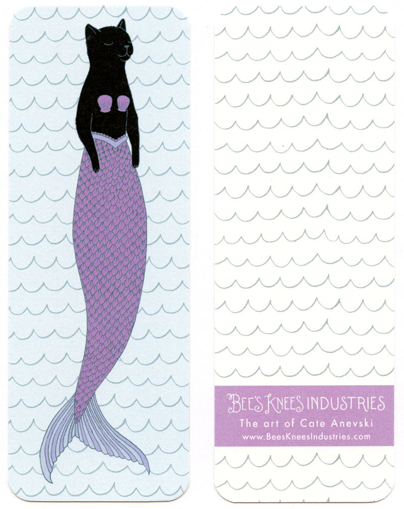 Black Purrmaid Bookmark