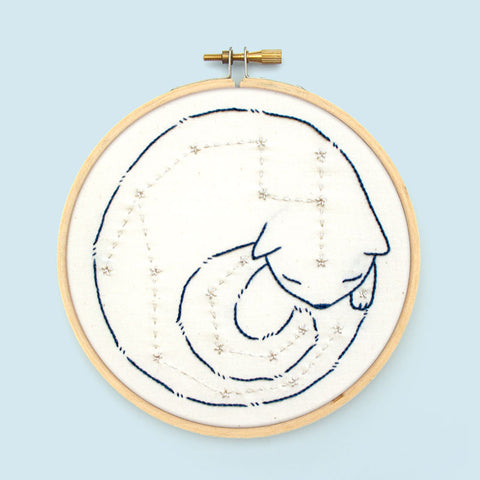 Celestial Catnap PDF Embroidery Pattern
