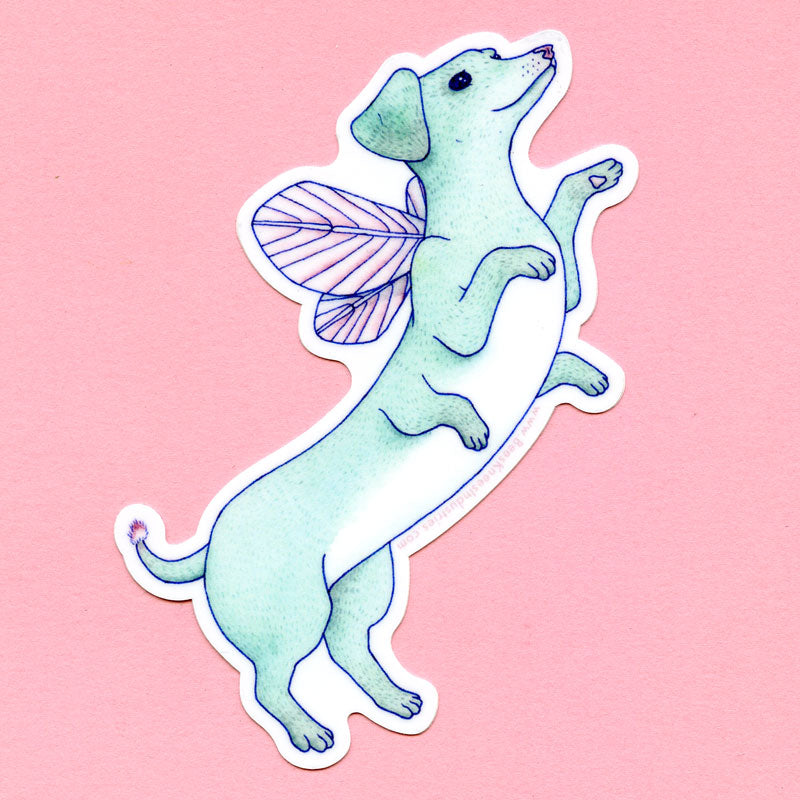 Dachshund Faerie Sticker