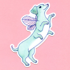 Dachshund Faerie Sticker