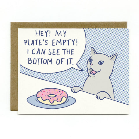 Donut Cat Greeting Card