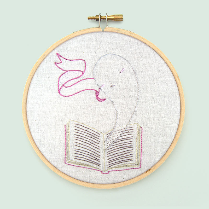 Ex Libris Ghost PDF Embroidery Pattern