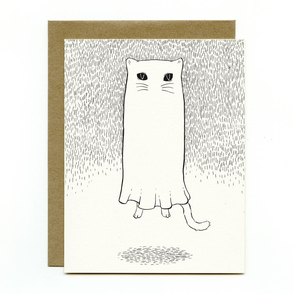 Floating Ghostie Greeting Card