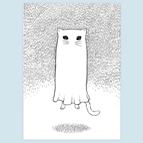 SALE Floating Ghostie Mini Print