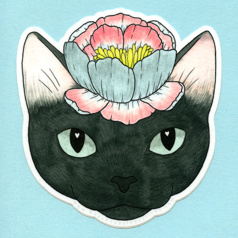 Flower Cat Sticker