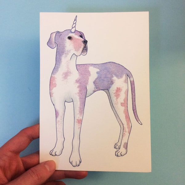 Great Dane Dogicorn Original Painting