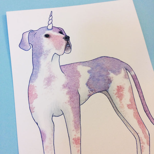 Great Dane Dogicorn Original Painting