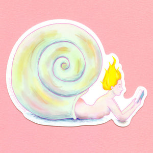 Hermit Crab Mermaid Sticker