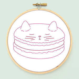 Meowcaron PDF Embroidery Pattern