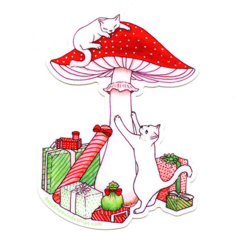Mushroom Cats Sticker