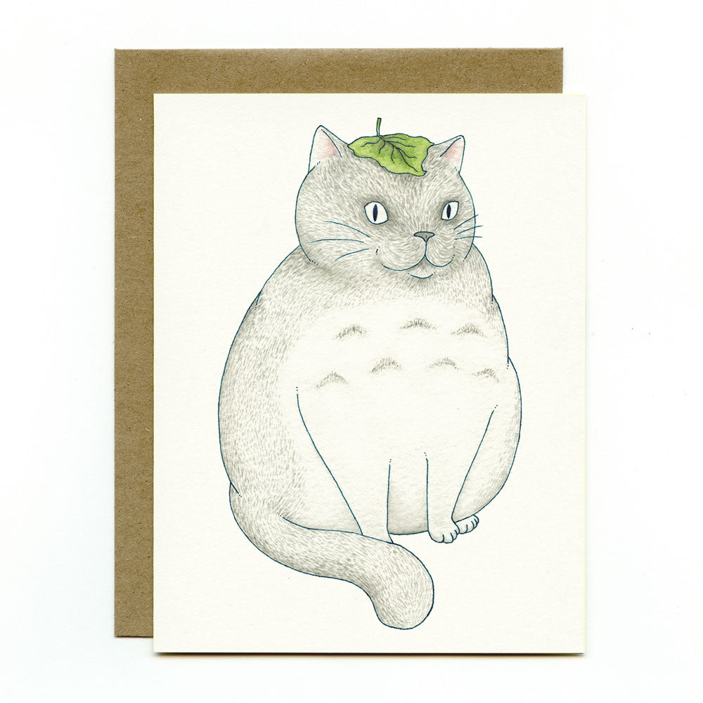 My Neighbor Kitty Cat Greeting Card