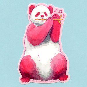Panda Flute Sticker