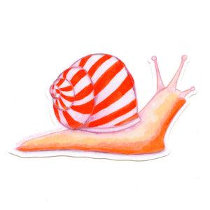 Peppermint Snail Sticker