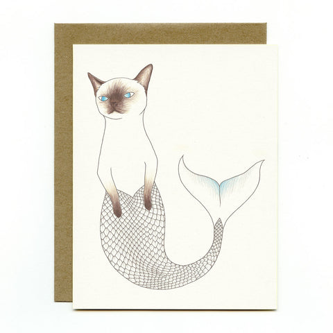 Purrmaid Greeting Card