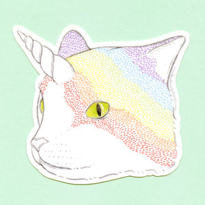 Rainbow Caticorn Sticker